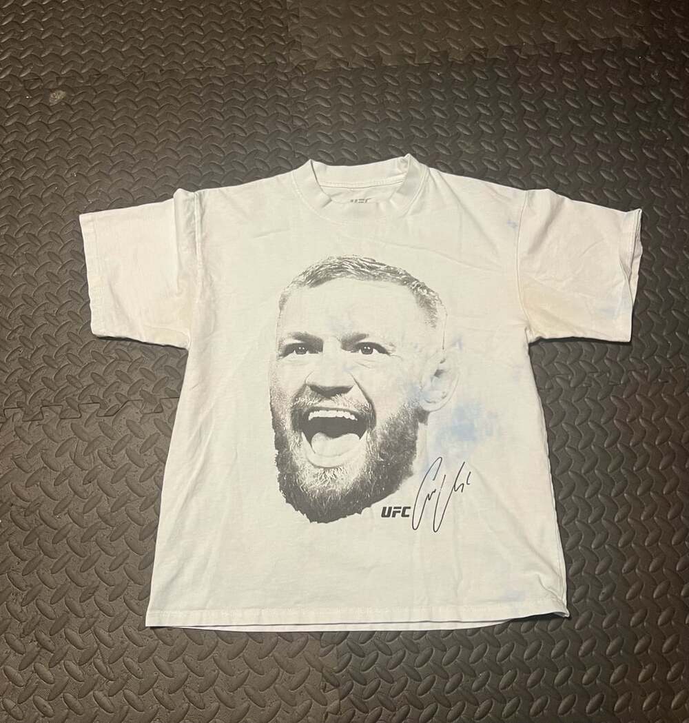 UFC Conor McGregor Big Head Oversized Graphic T-Shirt White Size M